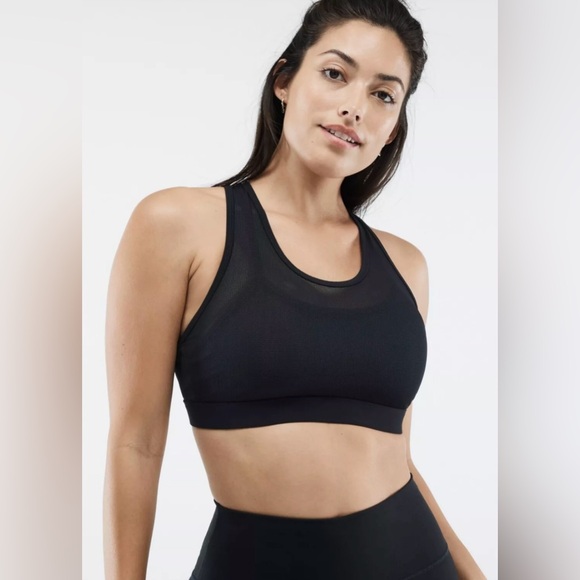 Fabletics Women’s Faye High Impact Stretch Wide Strap Black Sports Bra Size 1X - Picture 1 of 11